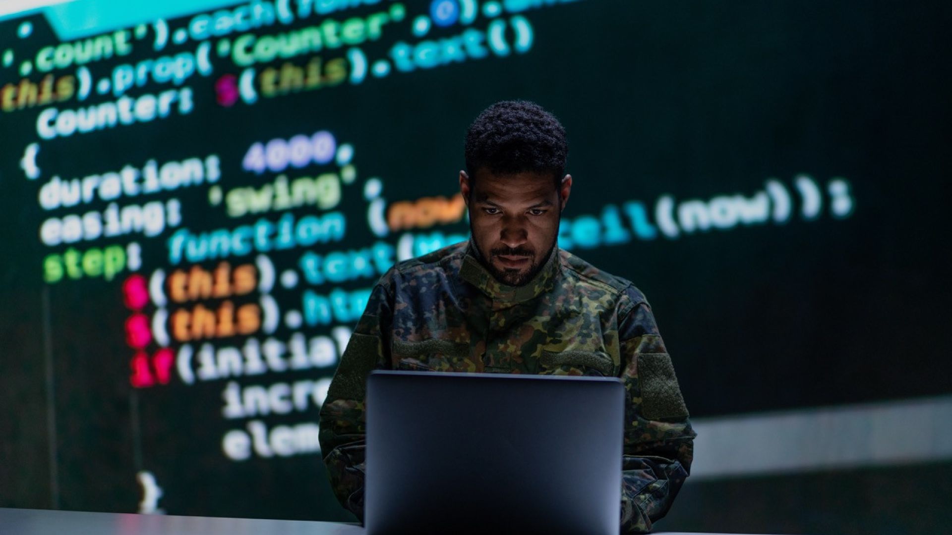 Cyberwar concept image.