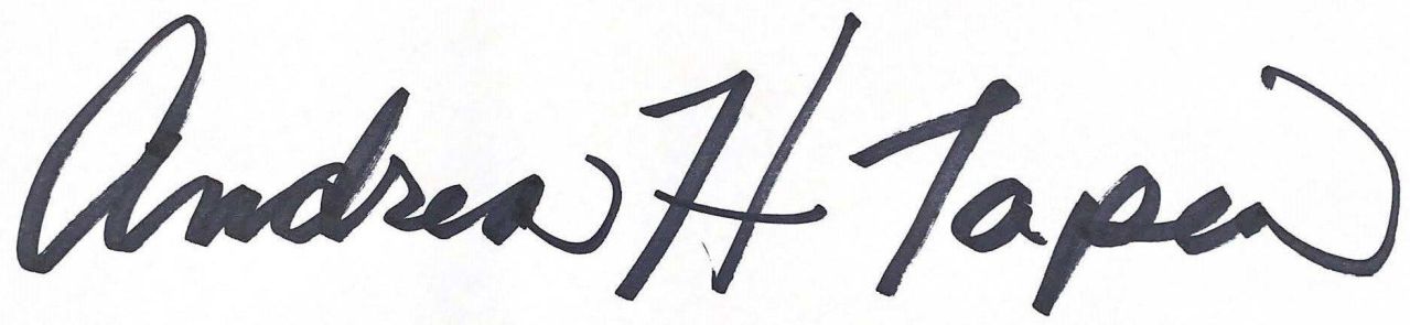 Signature of Andrea Tapia