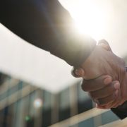 Professional handshake.