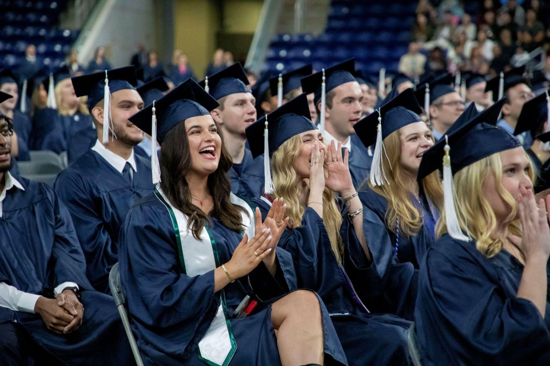 Students celebrate their graduation