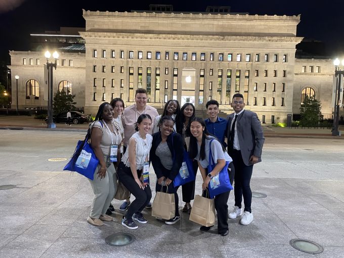 Students pose at the Tapia Conference