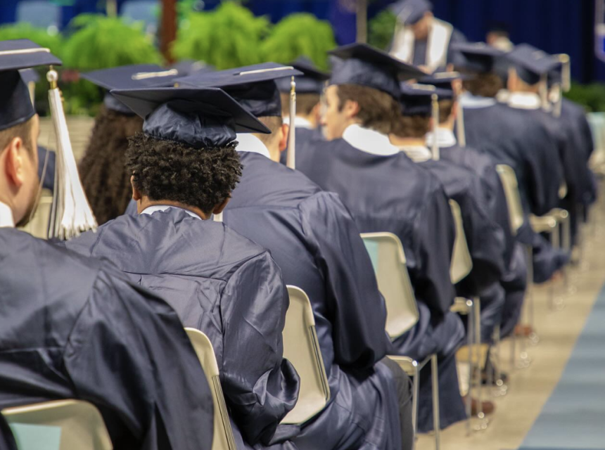 IST graduating students at commencement