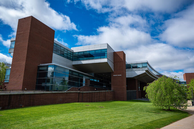 Westgate Building in spring.