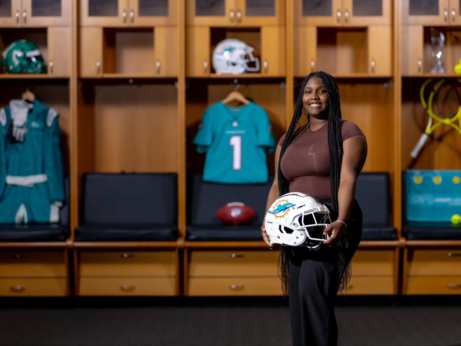 Liberal Arts, IST student scores sports technology internship with Miami Dolphins